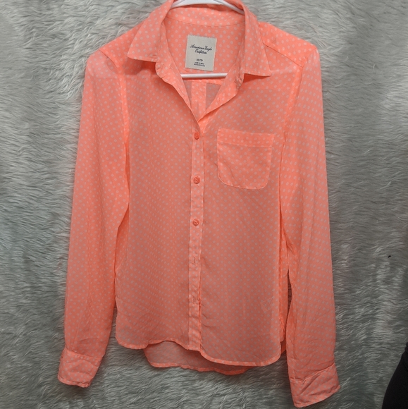 American Eagle Outfitters Tops - ☀️American Eagle Outfitters polka dot button down